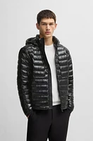 Water-repellent jacket with down filling
