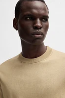 Regular-fit knit T-shirt silk and cotton