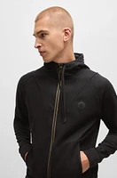 Zip-up hoodie with Double B monogram