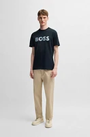 Cotton-jersey regular-fit T-shirt with script logo