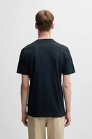Cotton-jersey regular-fit T-shirt with script logo