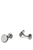Brass cufflinks with Double B monogram