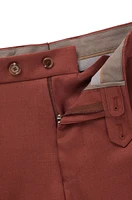 Regular-fit trousers cashmere, virgin wool and silk