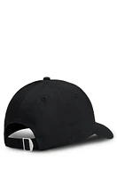 Cotton-twill cap with embroidered Double B monogram