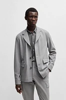 Slim-fit shirt performance-stretch structured fabric