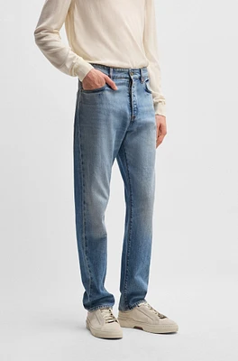 Classic-fit jeans blue comfort-stretch denim