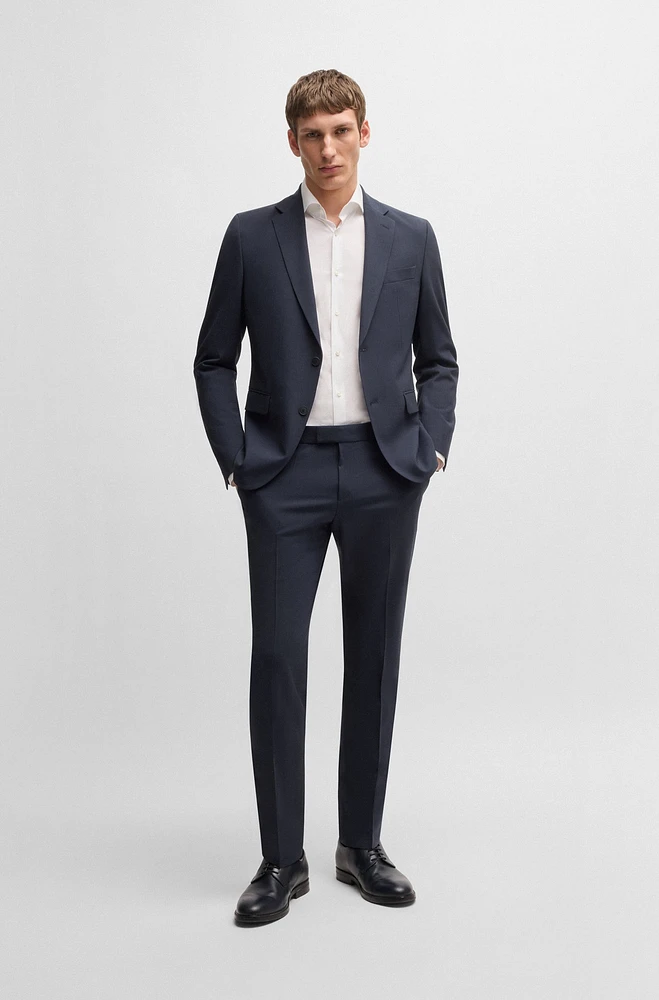 Slim-fit suit a performance-stretch wool blend