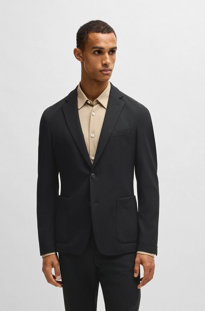 Slim-fit jacket washable stretch fabric