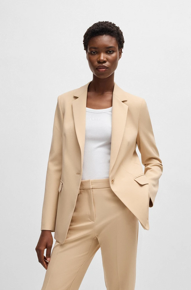 Fitted blazer stretch fabric