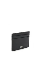 Textured card holder with hardware trims