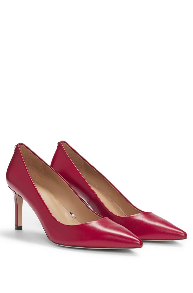 Heeled pumps nappa leather