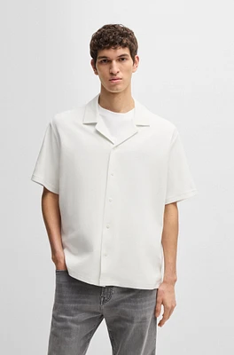 Relaxed-fit shirt waffle cotton