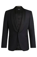 Slim-fit tuxedo jacket wool