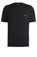 BOSS x ASTON MARTIN knit T-shirt silk and cotton