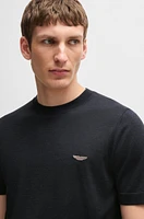 BOSS x ASTON MARTIN knit T-shirt silk and cotton