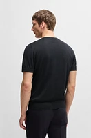 BOSS x ASTON MARTIN knit T-shirt silk and cotton