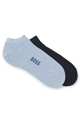 Two-pack of ankle socks in a bamboo-viscose blend