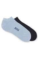 Two-pack of ankle socks in a bamboo-viscose blend