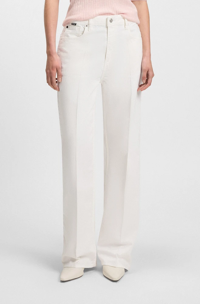 Relaxed-fit jeans white Egyptian-cotton denim