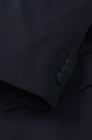 Slim-fit washable suit patterned performance-stretch fabric