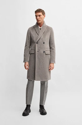 BOSS SELECTED BY BECKHAM alpaca-blend coat