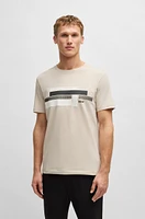 Relaxed-fit T-shirt stretch fabric with logo artwork