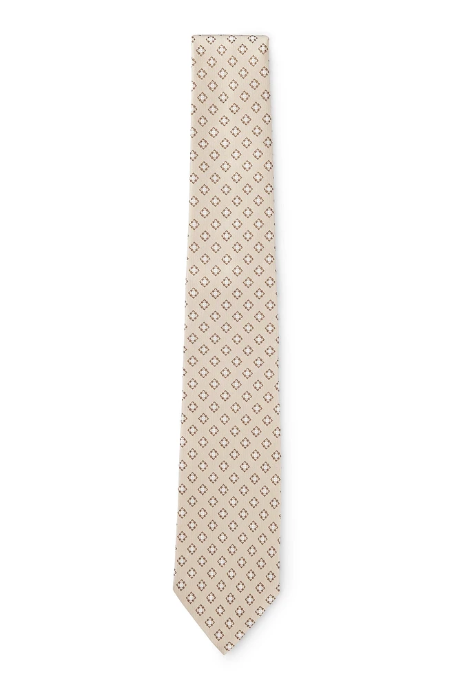 Patterned tie in Italian-made silk jacquard