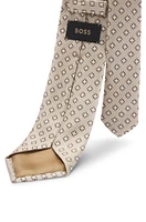 Patterned tie in Italian-made silk jacquard