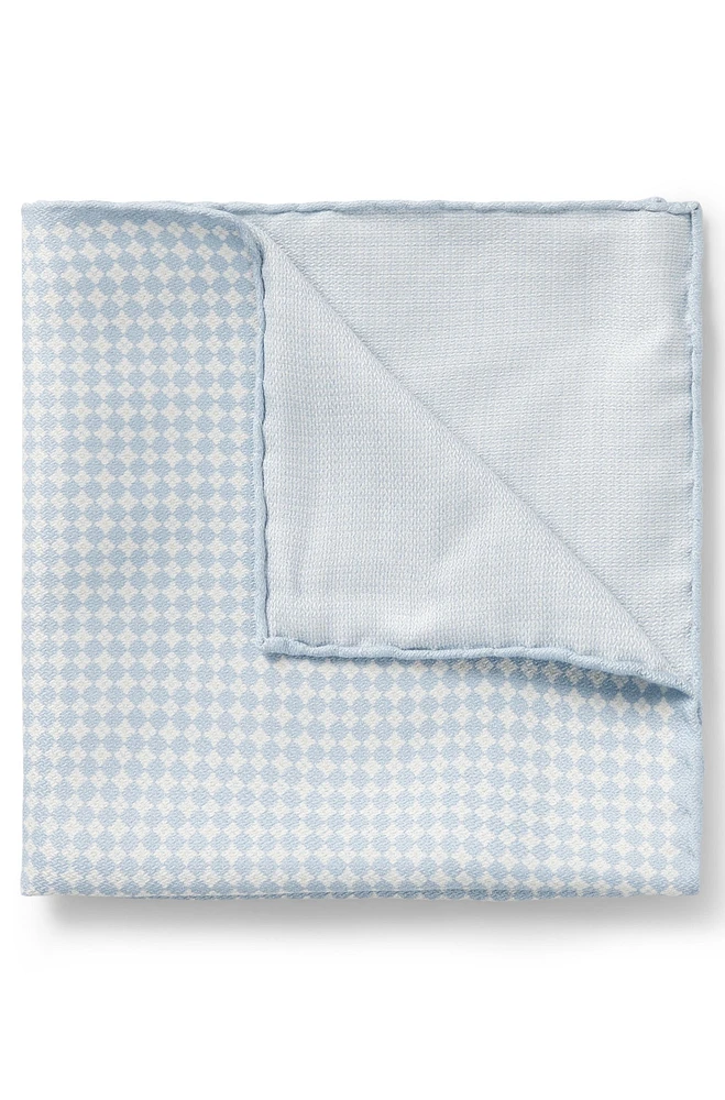 Silk pocket square with digital print