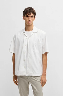 Relaxed-fit shirt Italian-made cotton poplin