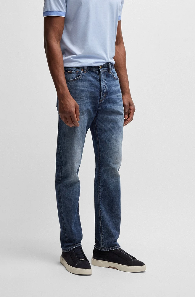 Classic-fit jeans blue selvedge denim