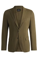 Modern-fit suit jacket a stretch-linen blend