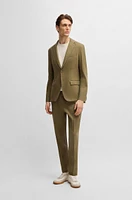 Modern-fit suit jacket a stretch-linen blend