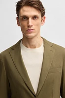 Modern-fit suit jacket a stretch-linen blend