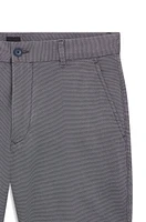 Slim-fit shorts micro-patterned stretch cotton