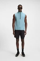 Active water-repellent vest with quick-dry performance