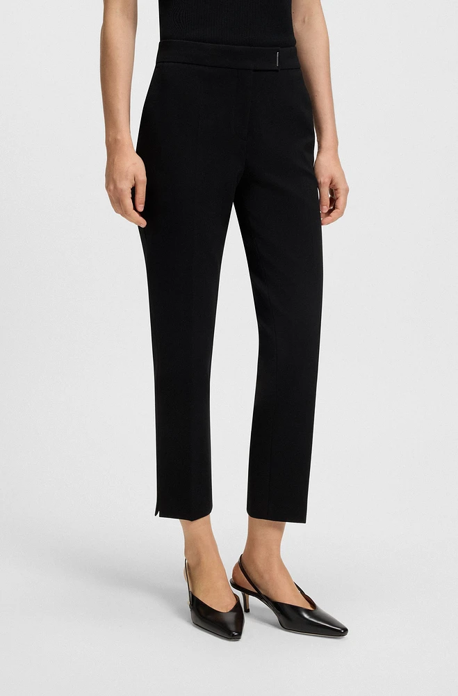 Slim-fit pants micro-structured stretch fabric
