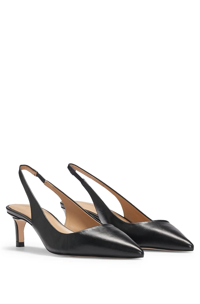 Slingback pumps nappa leather