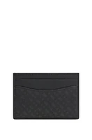 Monogrammed card holder with printed logo