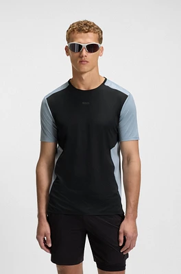 Active mesh-jersey T-shirt with decorative reflective details
