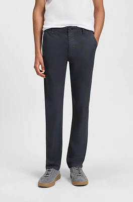 Slim-fit pants stretch cotton