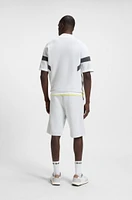 Relaxed-fit shorts quilted jacquard