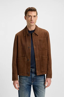 Regular-fit jacket nappalan suede