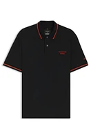 Porsche x BOSS polo shirt cotton with moisture control