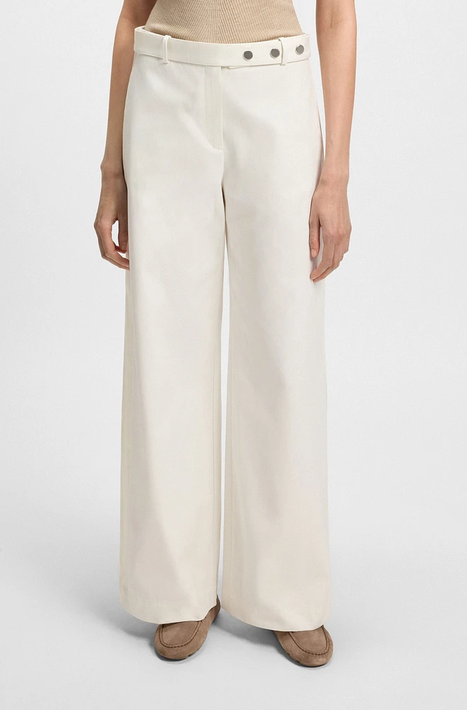 Relaxed-fit trousers cotton canvas