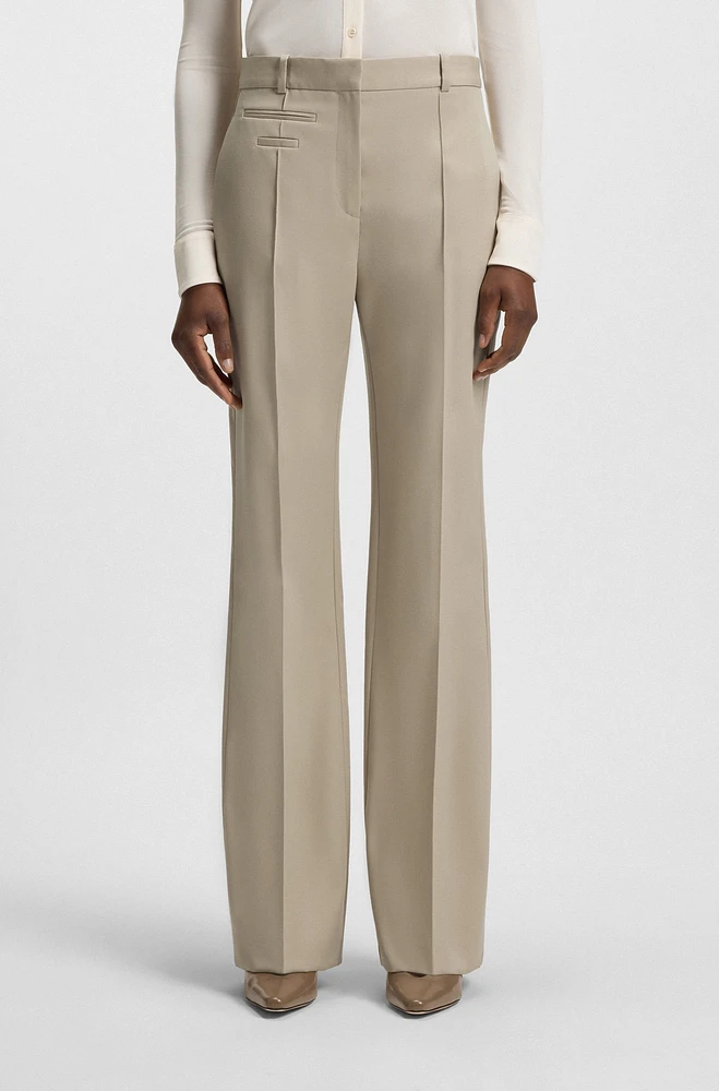 Regular-fit trousers virgin-wool twill