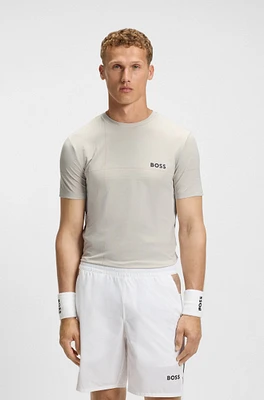Active stretch-jersey slim-fit T-shirt with moisture management