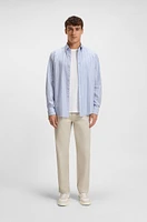 Regular-fit shirt stretch-cotton dobby