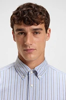 Regular-fit shirt stretch-cotton dobby