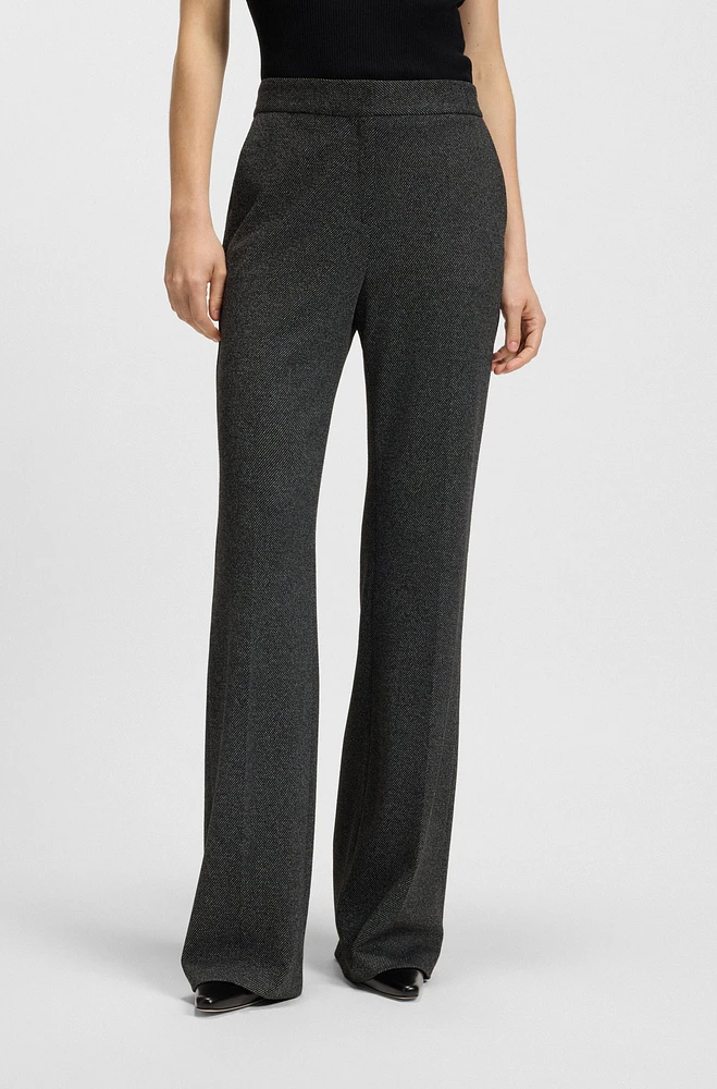 Slim-fit pants wool twill with stretch